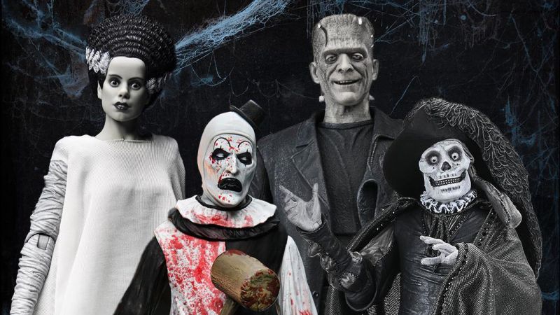 NECA Drops Bloody “TERRIFIER 2" Art the Clown and Classic Universal Monsters Figures for Pre-Order